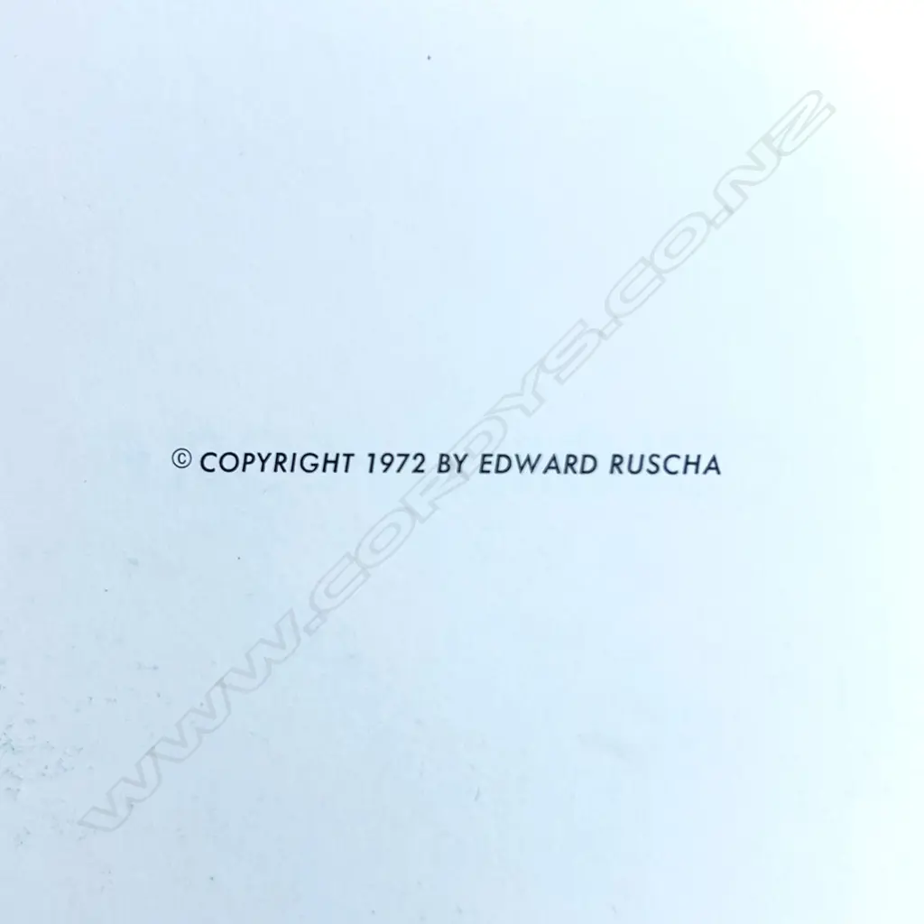 EDWARD RUSCHA: COLORED PEOPLE Image 1++